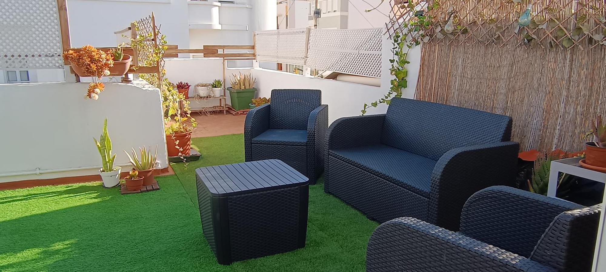 Center Santa Cruz, Alojamiento Centrico Con Gran Terraza, Cocina , Salon Y Banos, Todo Privado Exterior photo